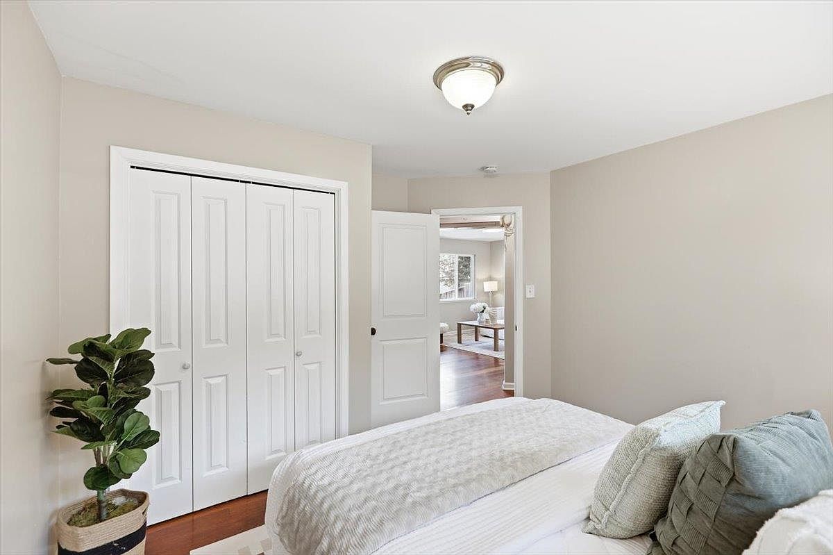 Primary bedroom closet, garden cottage in Saratoga