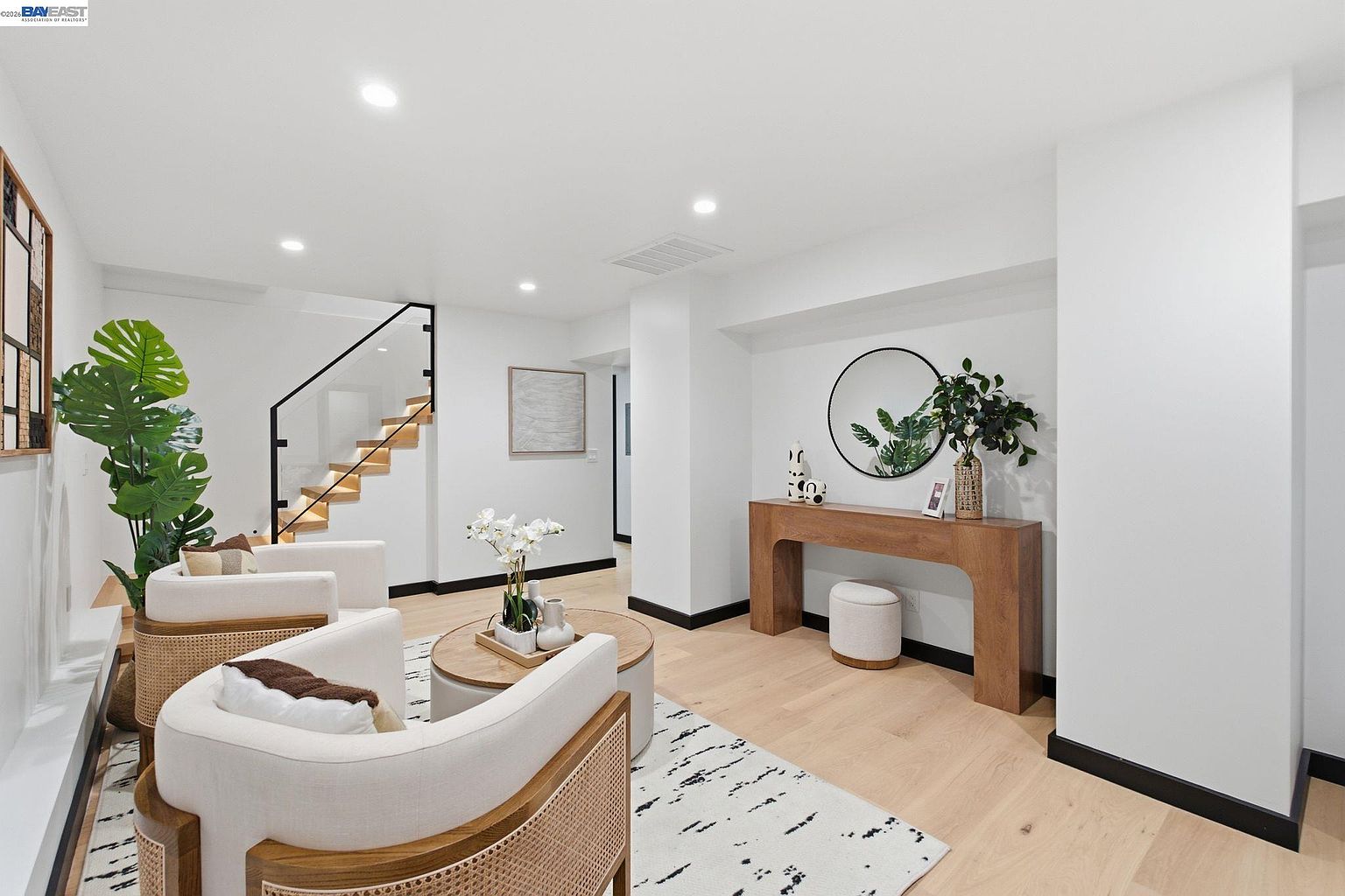 Family room, modern rebuild in San Francisco